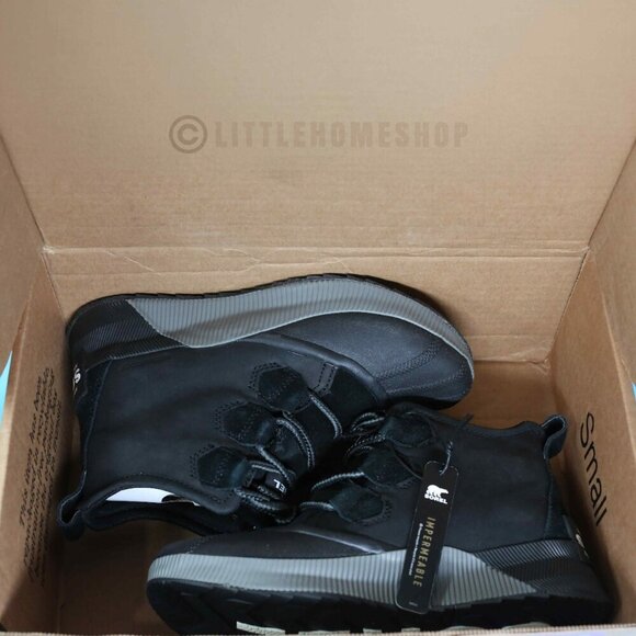 NWT! Sorel Out N About III Classic WP Bootie in Black, Grill, Size 6.5 - Picture 7 of 8